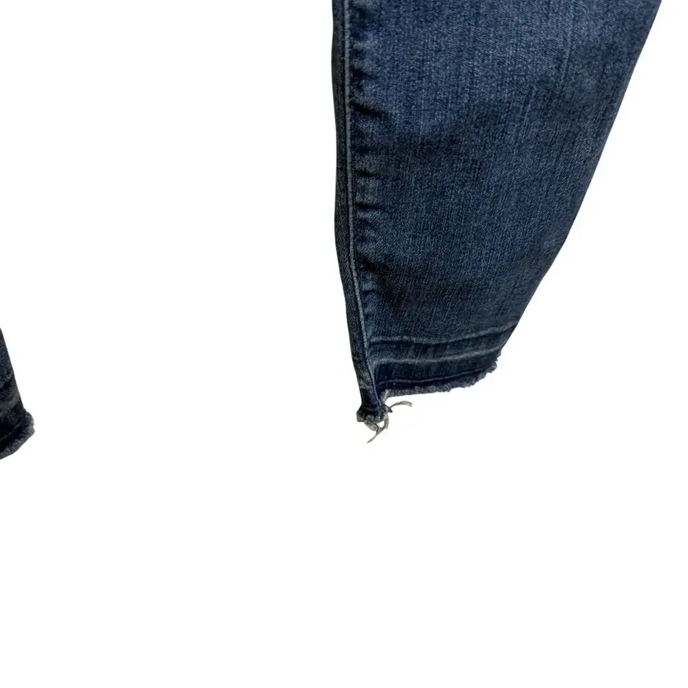 Children's Place Girls Jeggings Jeans Size 8 Distressed Blue Stretch Jeans Rips